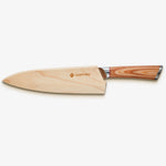 Haruta 8 Inch VG10 Japanese Damascus Steel Gyuto Chef Knife with Wooden Handle & Scabbard