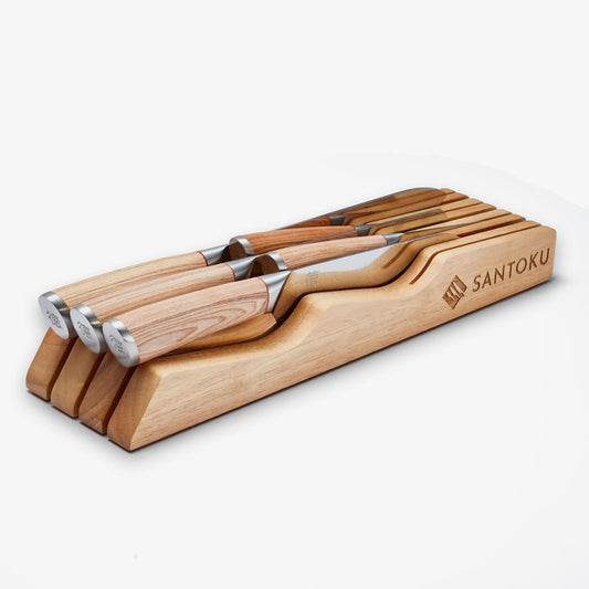 Kitchen Knife Drawer | Tabletop Wooden Organiser