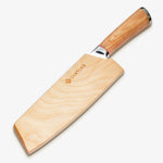Haruta 7 Inch VG10 Japanese Damascus Steel Nakiri Knife with Wooden Handle & Scabbard