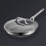 Hive Hybrid™ 8-Piece Pan & Lid Set (4 Frying Pans + 4 Matching Lids)