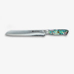 Chikashi Damascus Steel Knife Set With Abalone Handle