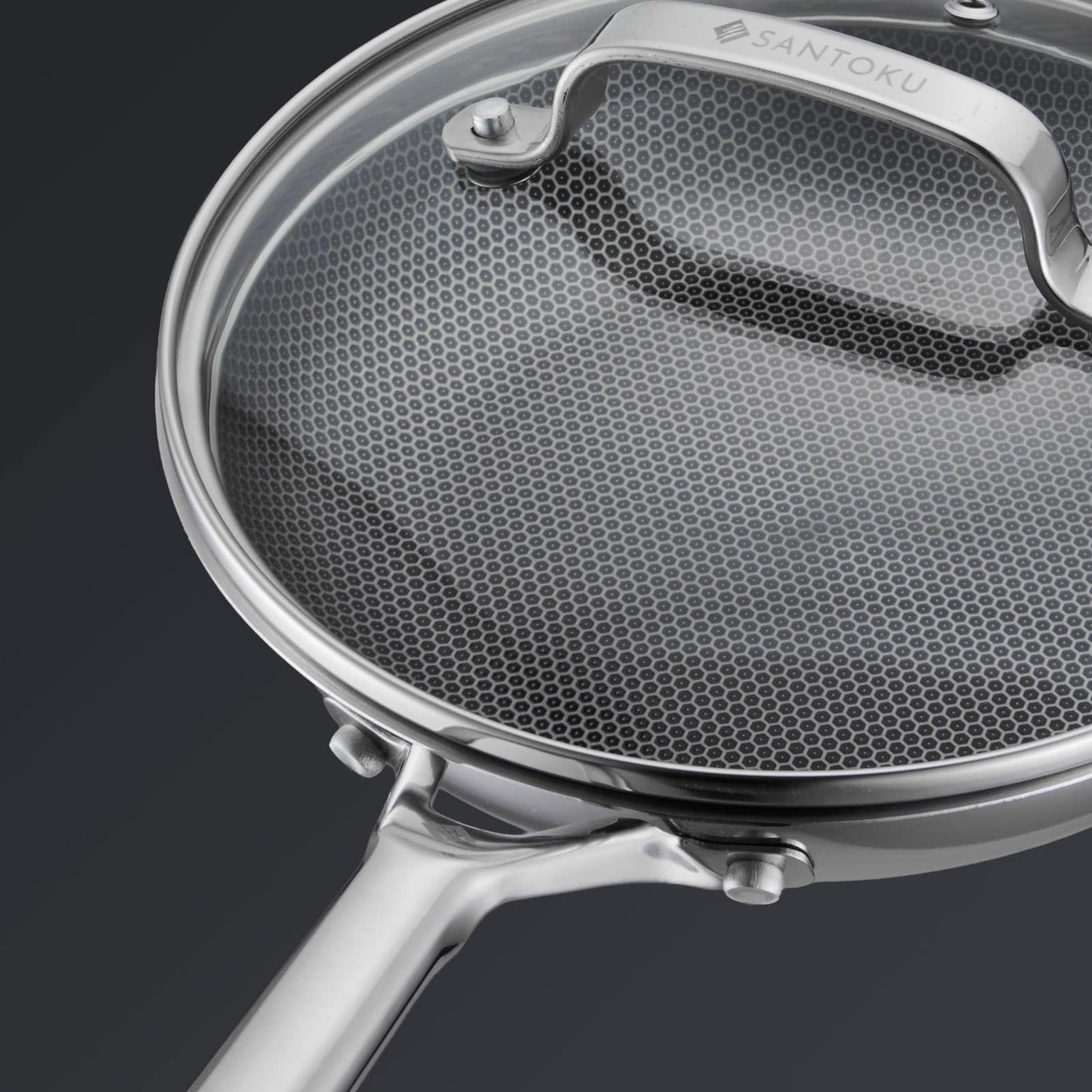 Hive Hybrid™ 8-Piece Pan & Lid Set (4 Frying Pans + 4 Matching Lids)